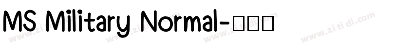 MS Military Normal字体转换